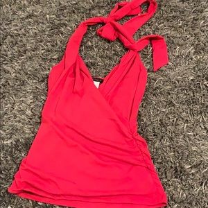 Pink halter top